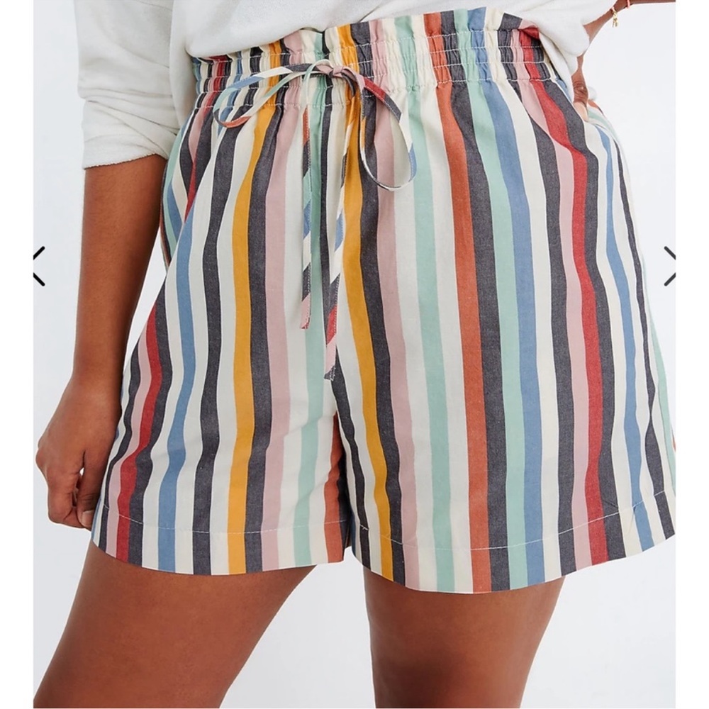 Madewell Casual Multi-Stripe Drawstring Women’s Shorts size XS